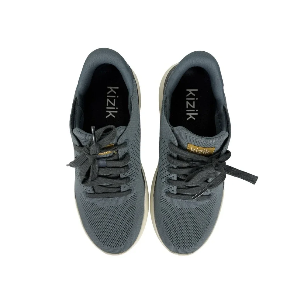 Kizik Lima HandsFree Sneakers Mens 7 Womens 8.5 Comfort Casual Knit Gray EUC